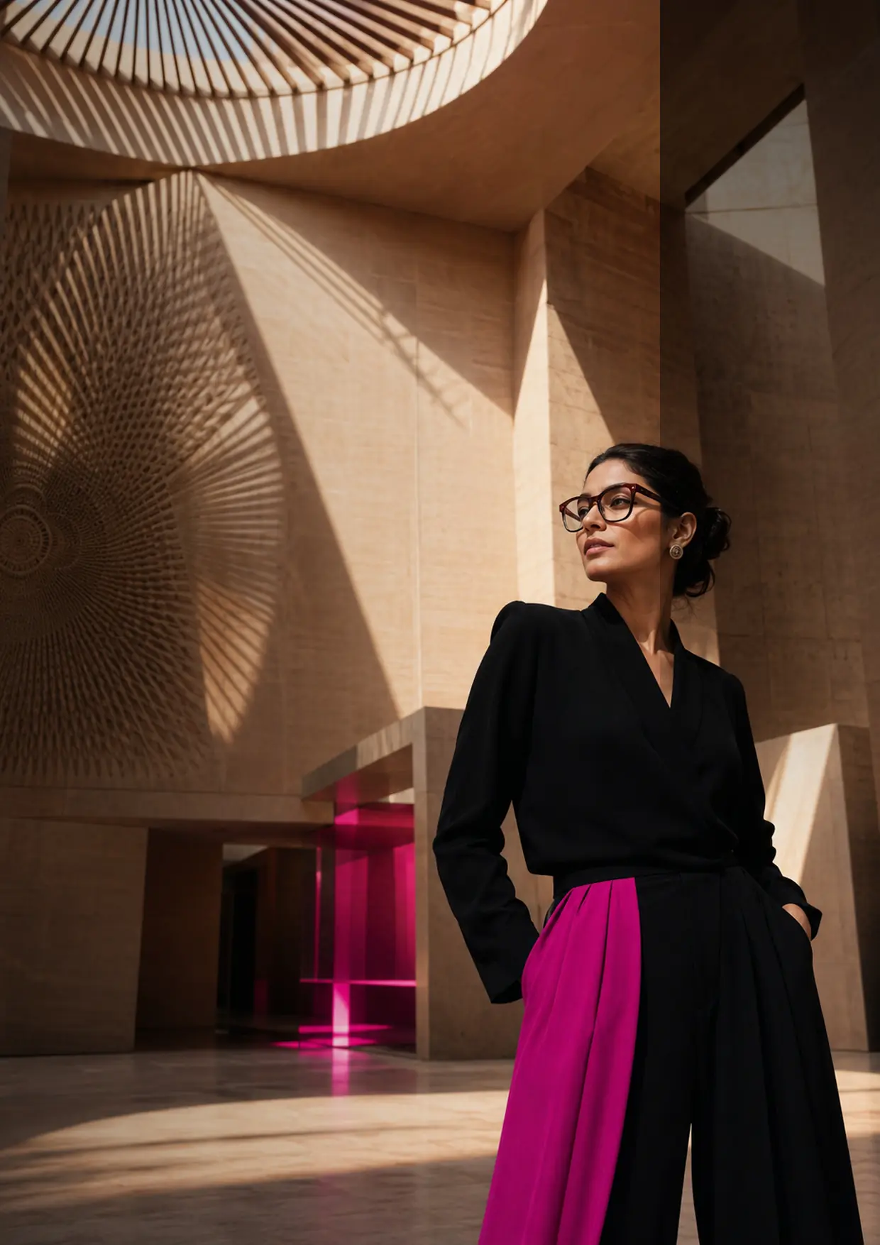 International eyewear representative in the IEAF campaign setting